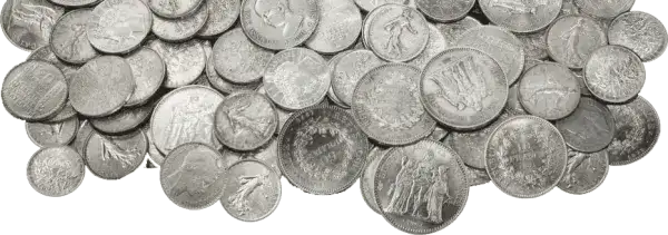 Pièces et objets en argent