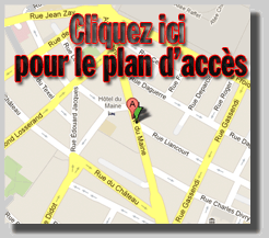 Plan d'accès aux bureaux Inter'Or, 132 avenue du Maine 75014 Paris